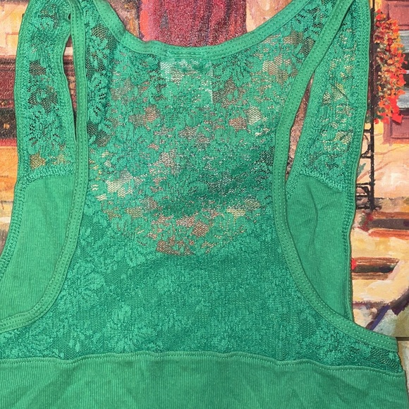 Lace Green Tank top - Picture 4 of 4